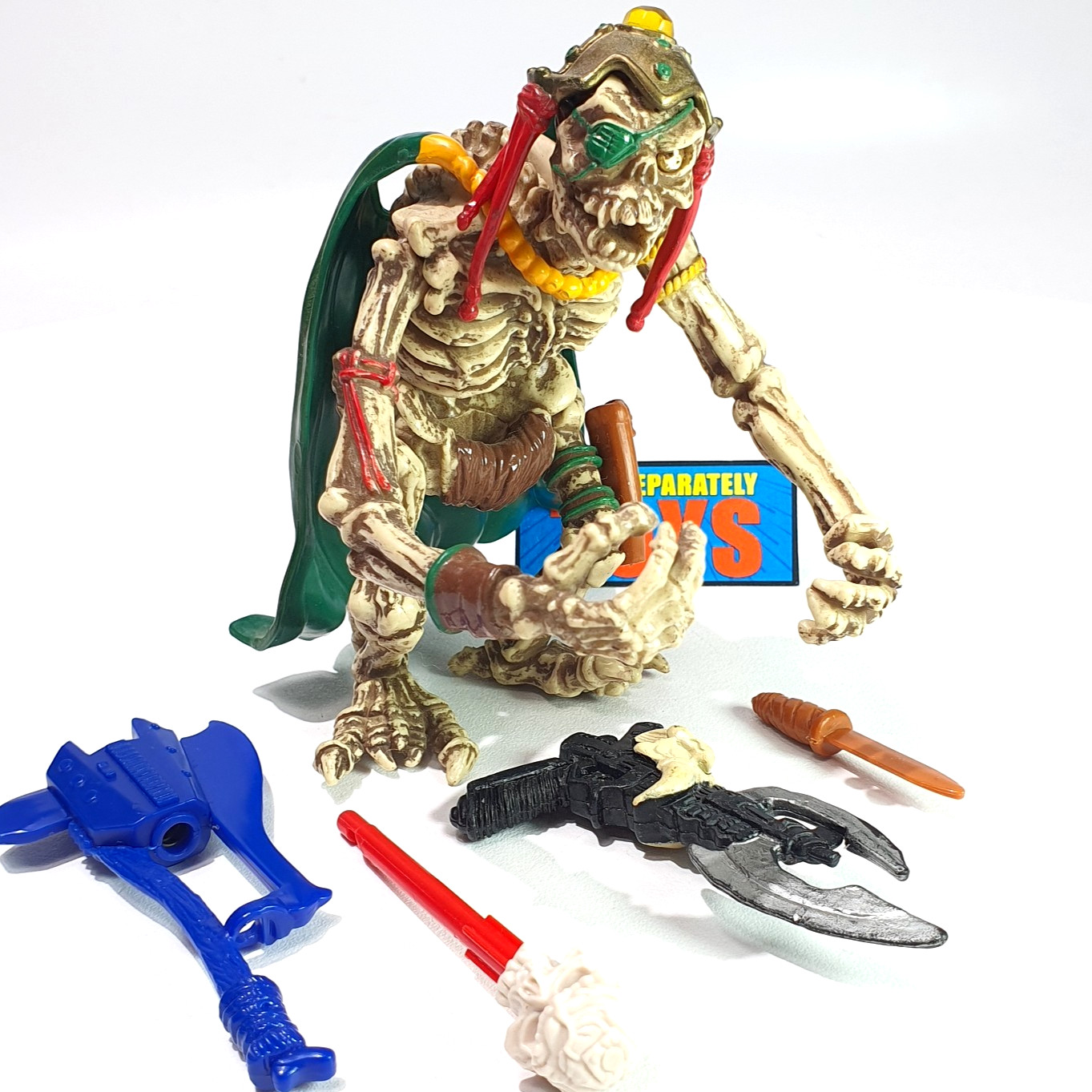 Vtg Skeleton Warriors DAGGER figure A 100% COMPLETE original 1994 Playmates