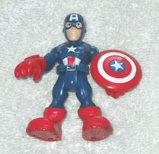 Marvel Super Hero Adventures – Captain America (Jungle Squad) – 100% (Playskool)