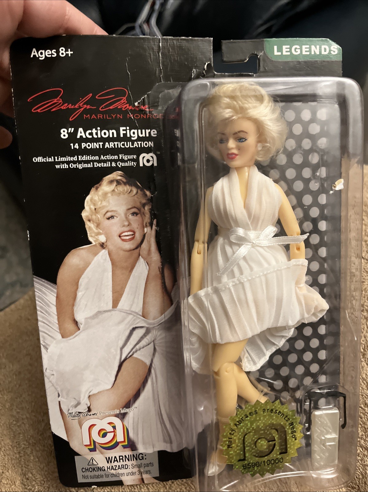 MEGO Legends Marilyn Monroe 8&Prime; Figure Celebrity #6596 Out Of 10k New In Box