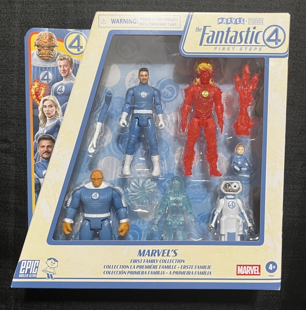 Marvel Fantastic Four 4 First Steps First Family 6 Pack New Figures Set 4&Prime;