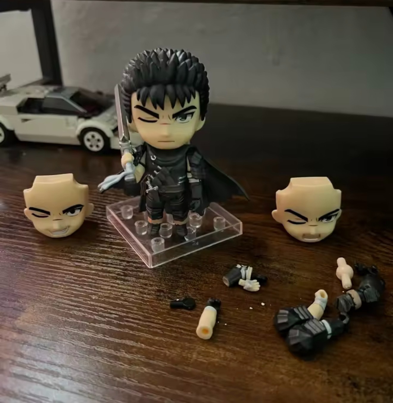 Berserk Q Version Guts Action Figure #2134 Black Swordsman Sword Wind Legend