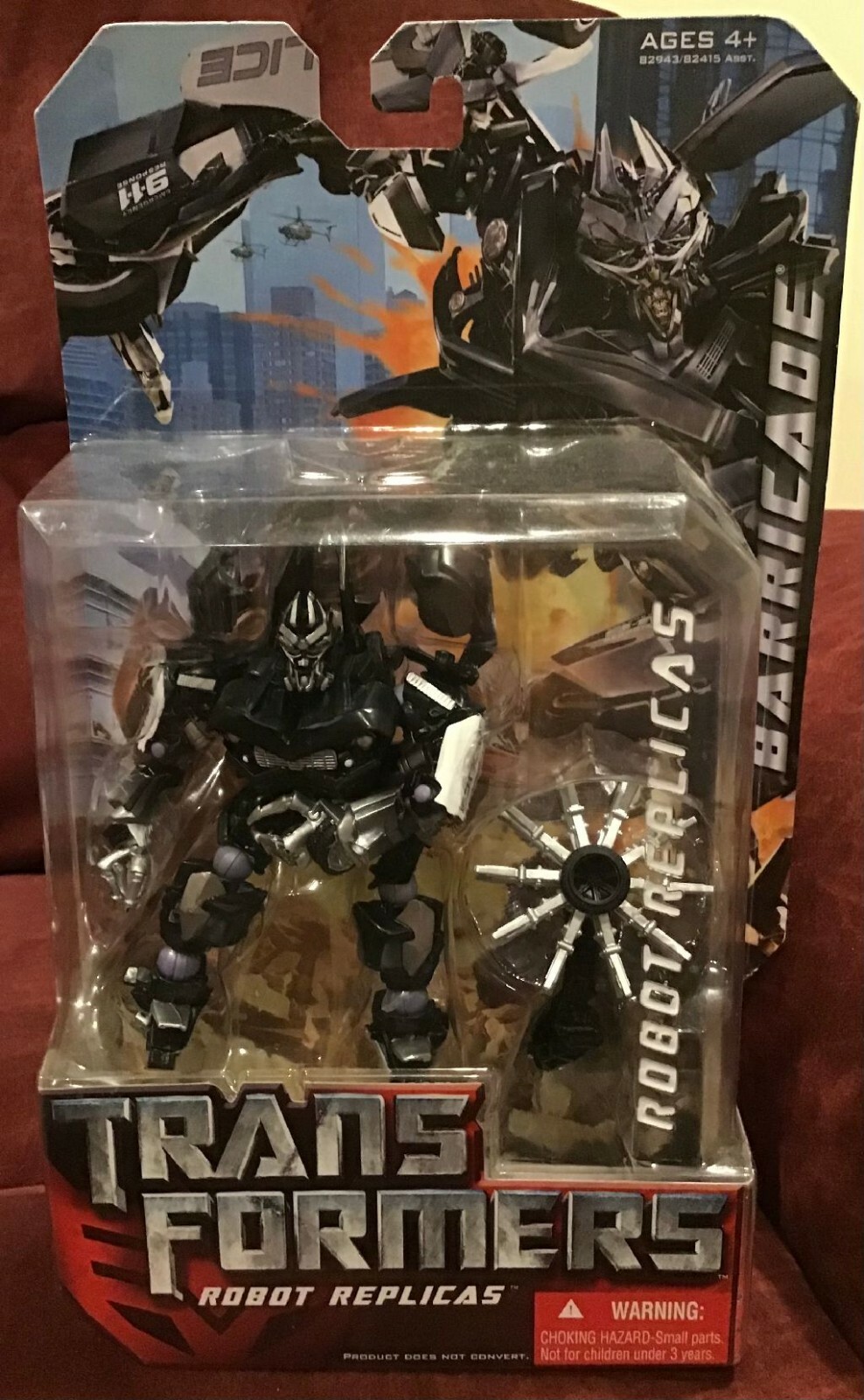 2007 Hasbro Transformers Robot Replicas Barricade Figure