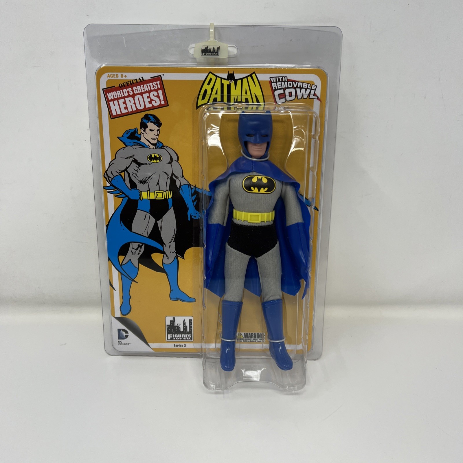 Figures Toy Co Batman w/ Removable Cowl Figure World&rsquo;s Greatest Heroes Retro New