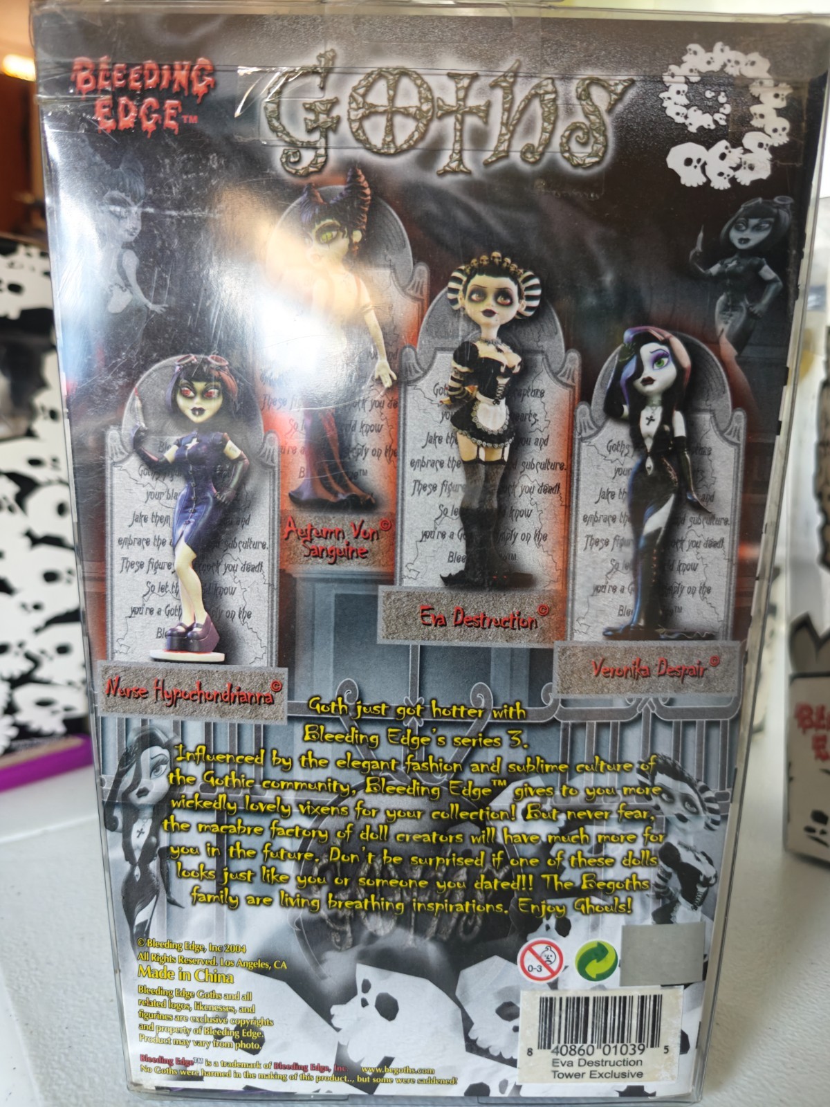 Bleeding Edge Goths – Large Lot, 7 Figures, Original 4 – 7&Prime;, Rare/Exclusive