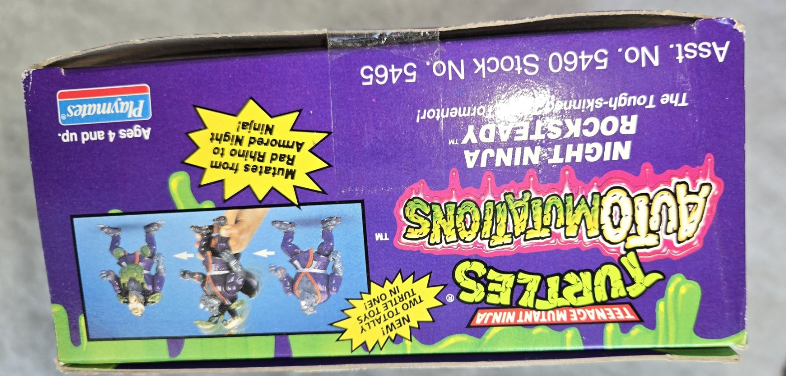 Night Ninja Rocksteady TMNT NINJA TURTLES Automutations 1993 Figure