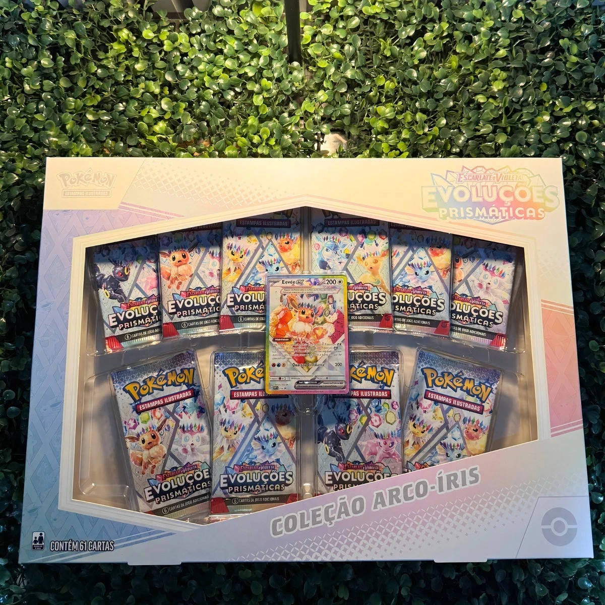 Pokemon Eevee Prismatic Evolutions Box 61 Cards Rainbow Collection TCG