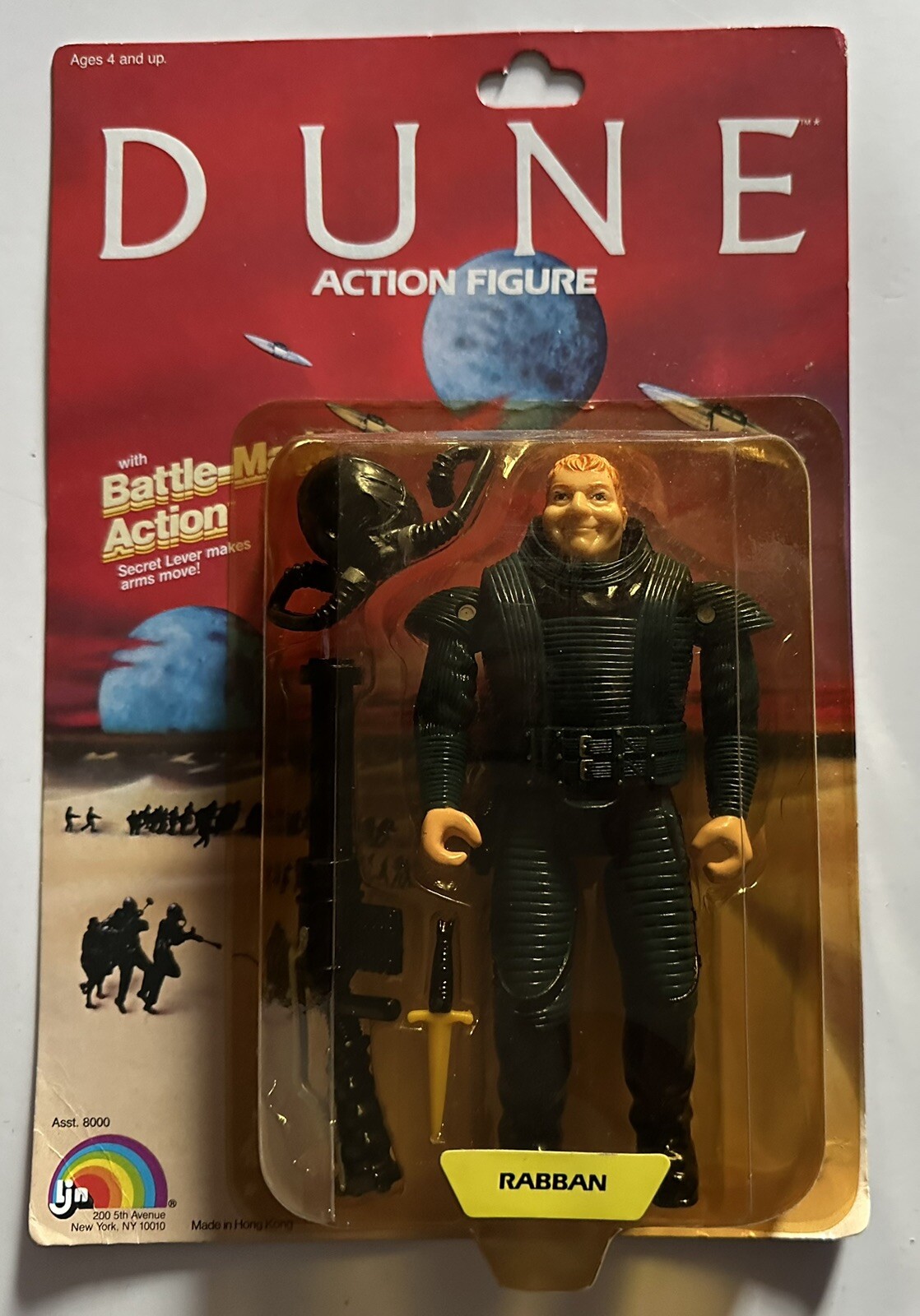 VINTAGE DUNE BEAST RABBAN ACTION FIGURE 1984 LJN DAVID LYNCH NEW