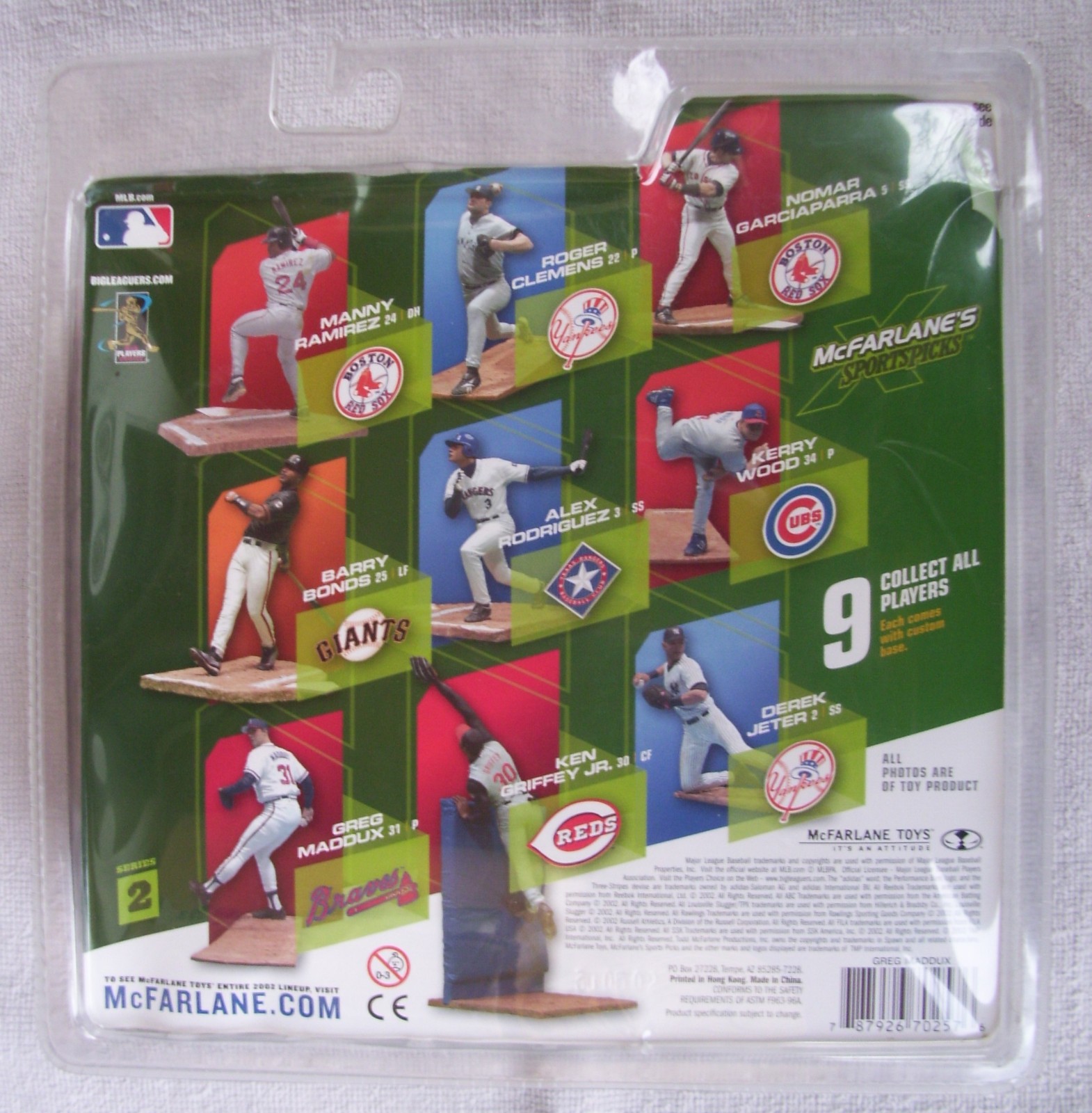 2002 McFarlane MLB Series 2 Greg Maddux Atlanta Braves Hall of Fame Pitcher