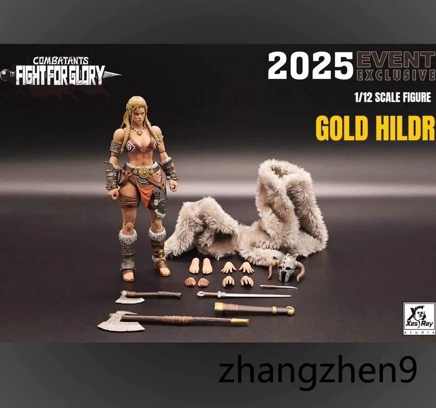 Xesray Studio Fight for Glory Combatants Exclusive Gold Hildr 1/12 Action Figure