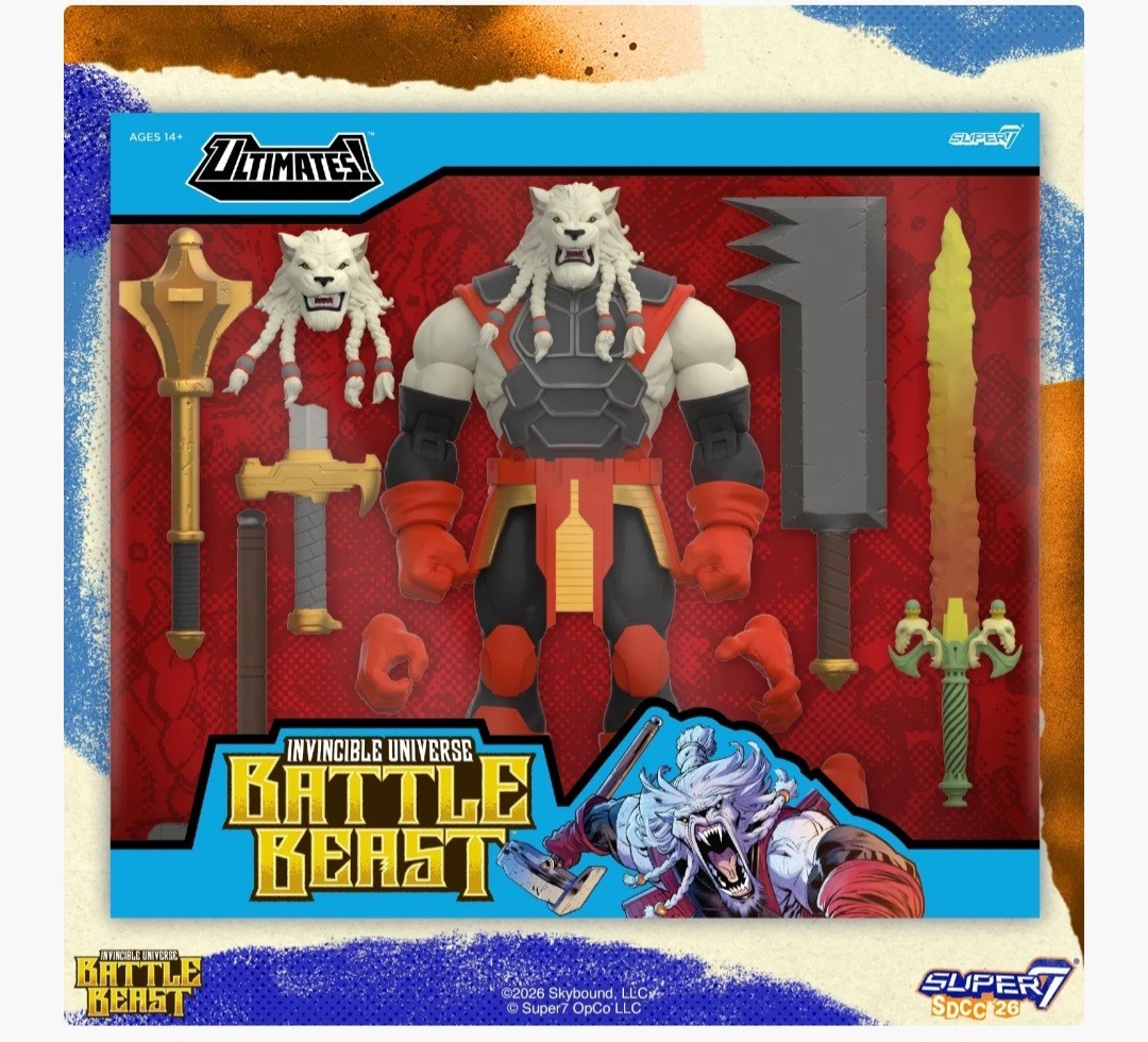 PRESALE SDCC 2026 Super7 Invincible Universe Battle Beast Action Figure