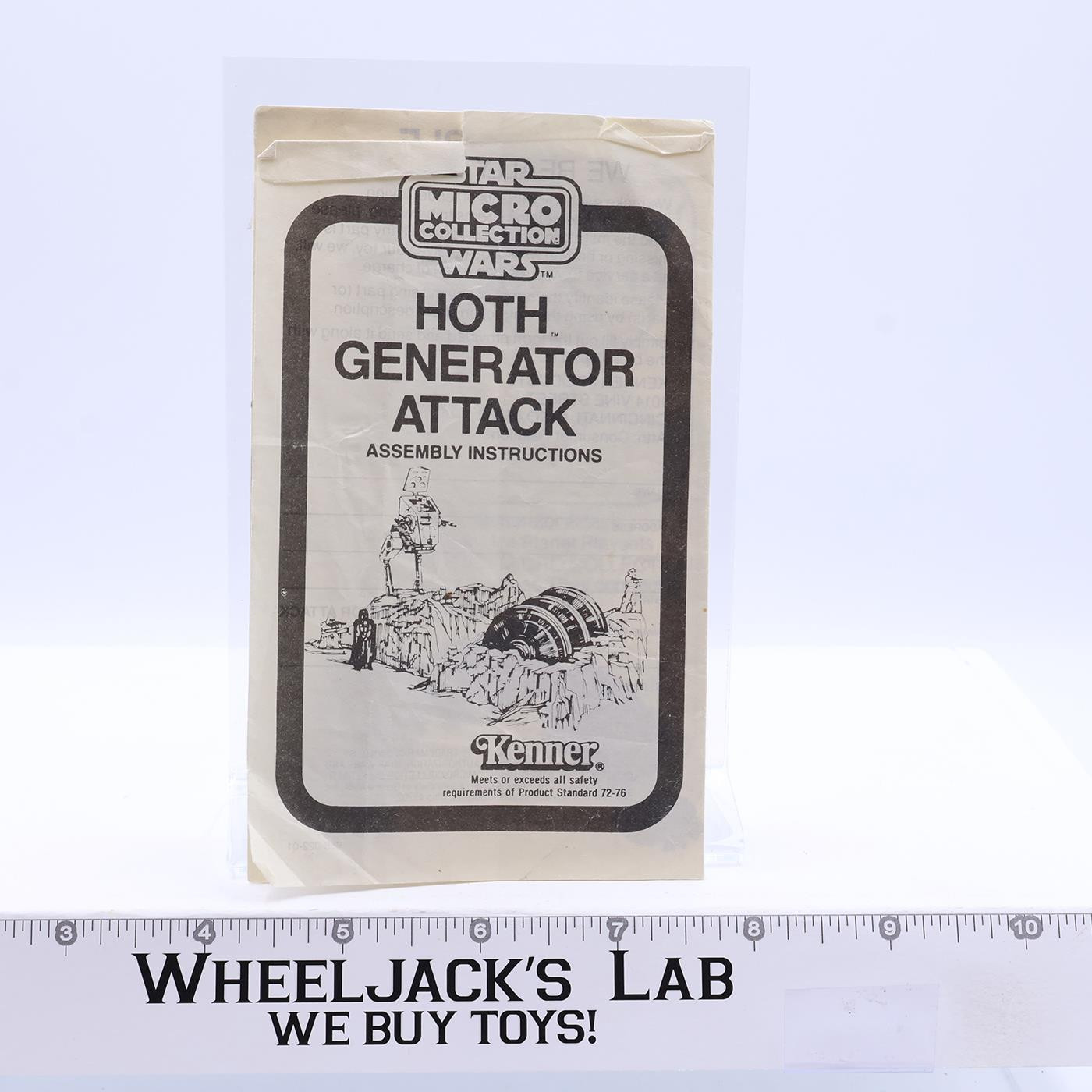 Hoth Generator Attack Instructions Micro Collection ORIGINAL 1982 Star Wars