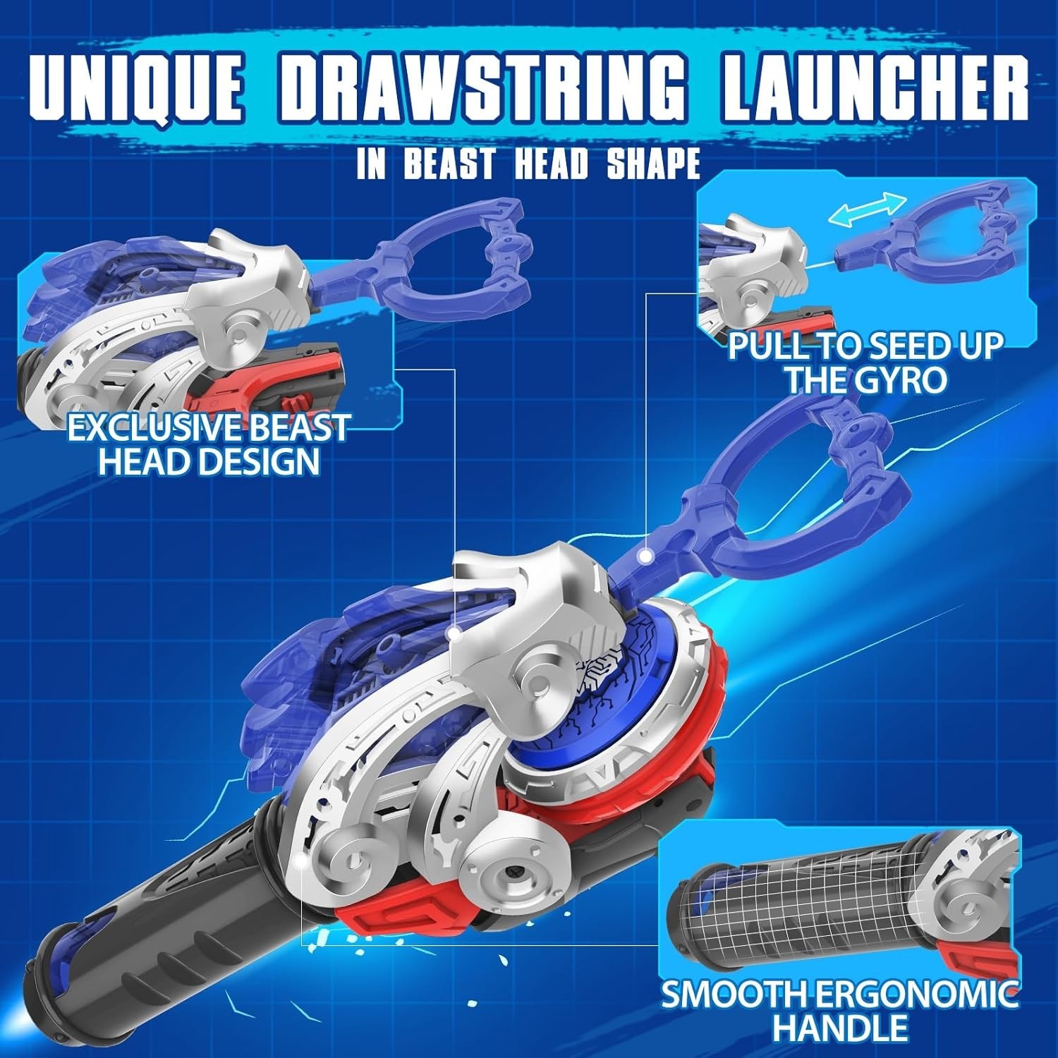 Kiddie Battle Toy with Drawstring Launcher & Spinning Top – Perfect for Gifts
