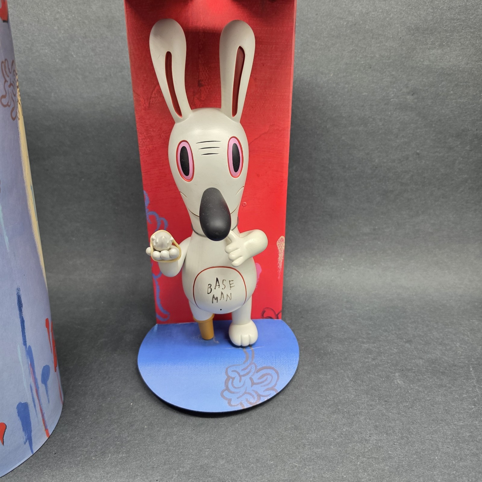 RARE Gary Baseman Signed 10&Prime; White Dumb Luck Rabbit Autographed LE #18/100