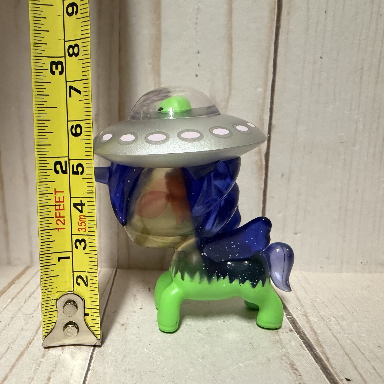 Tokidoki Unicorno After Dark 3 Spacey Unicorn Figure Alien UFO Rare HTF 2 Inch