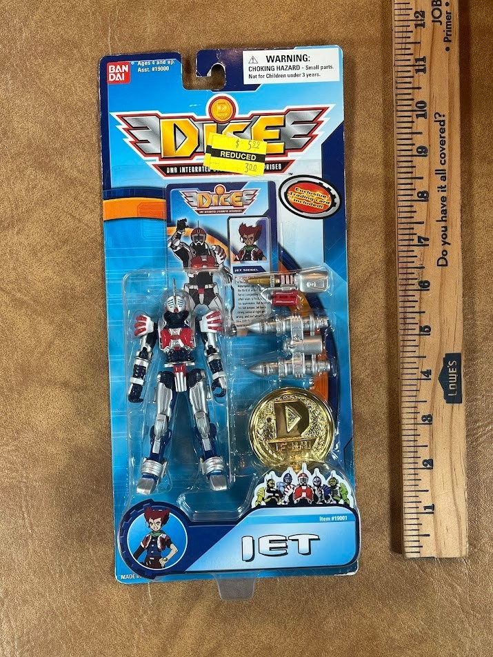 Bandai Dice DNA Intergrated Cybernetic Enterprises Jet 4.5” Action Figure #19001