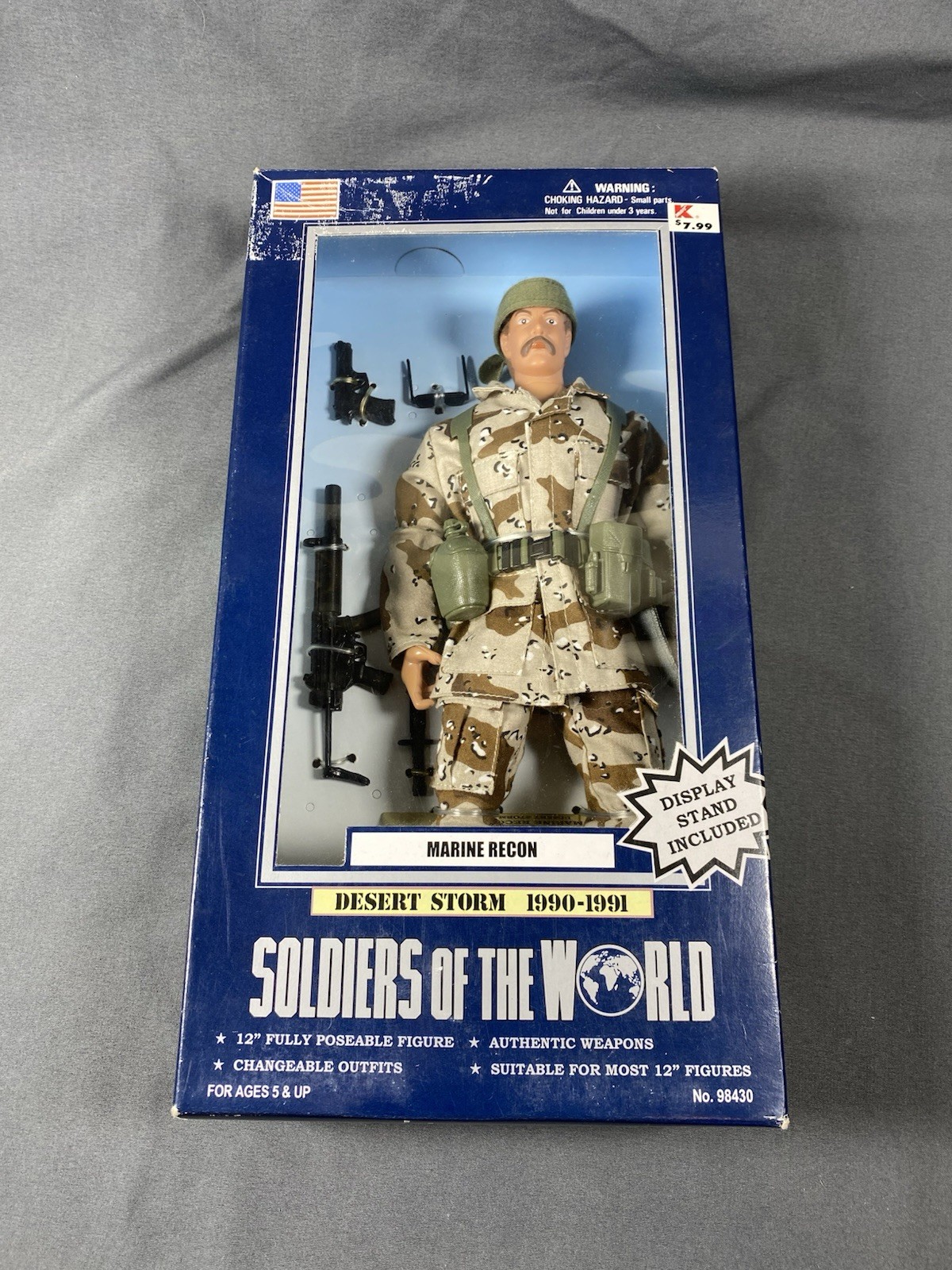 Soldiers of the World Desert Storm Marine Recon 12&Prime; Figure 98430 *OPEN BOX
