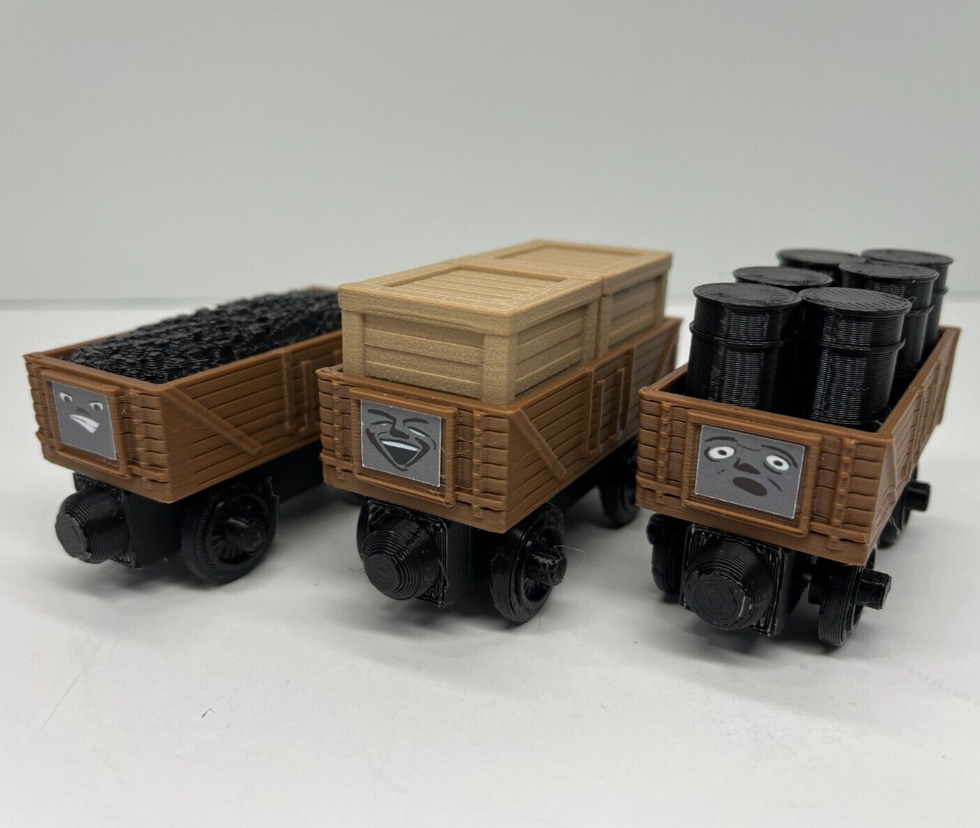 Cargo Train Wooden Railway Compatible Custom Made (Brown) Thomas & Friends Brio