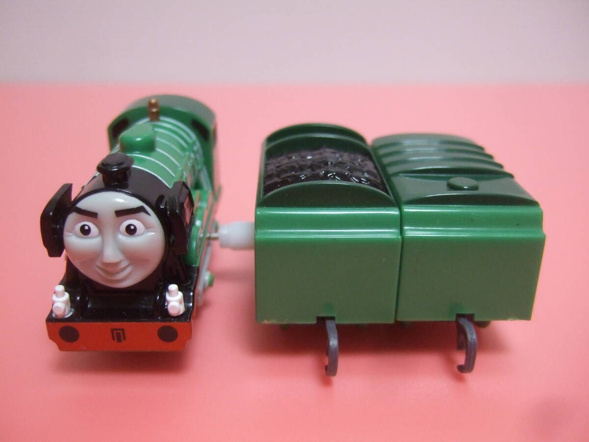 Tomy Flying Scotsman Capsule Plarail Train Front Car Side Stripe Rear Car