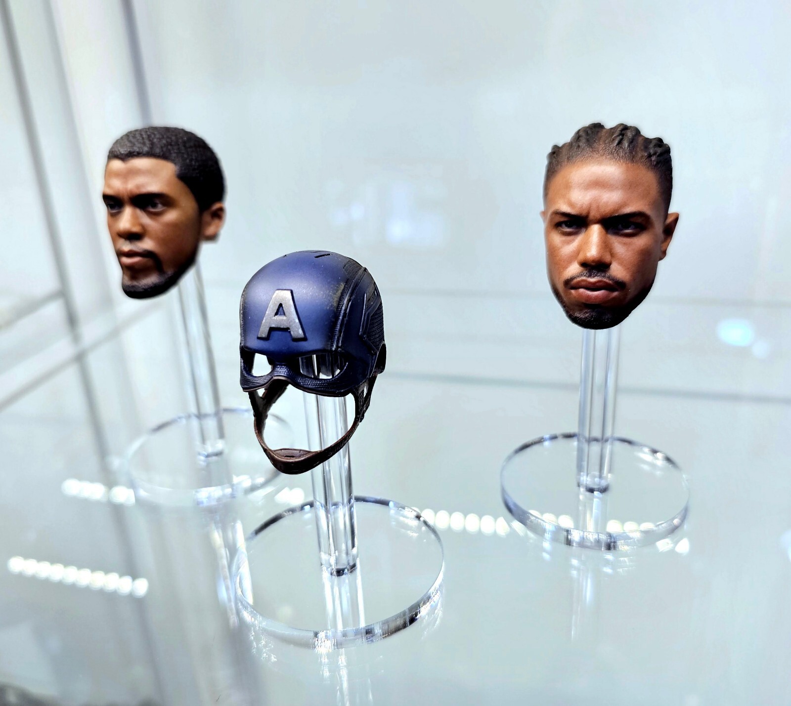 (3) Pack – 1/6th Scale Head Sculpt Stands – Round – Free US Shipping