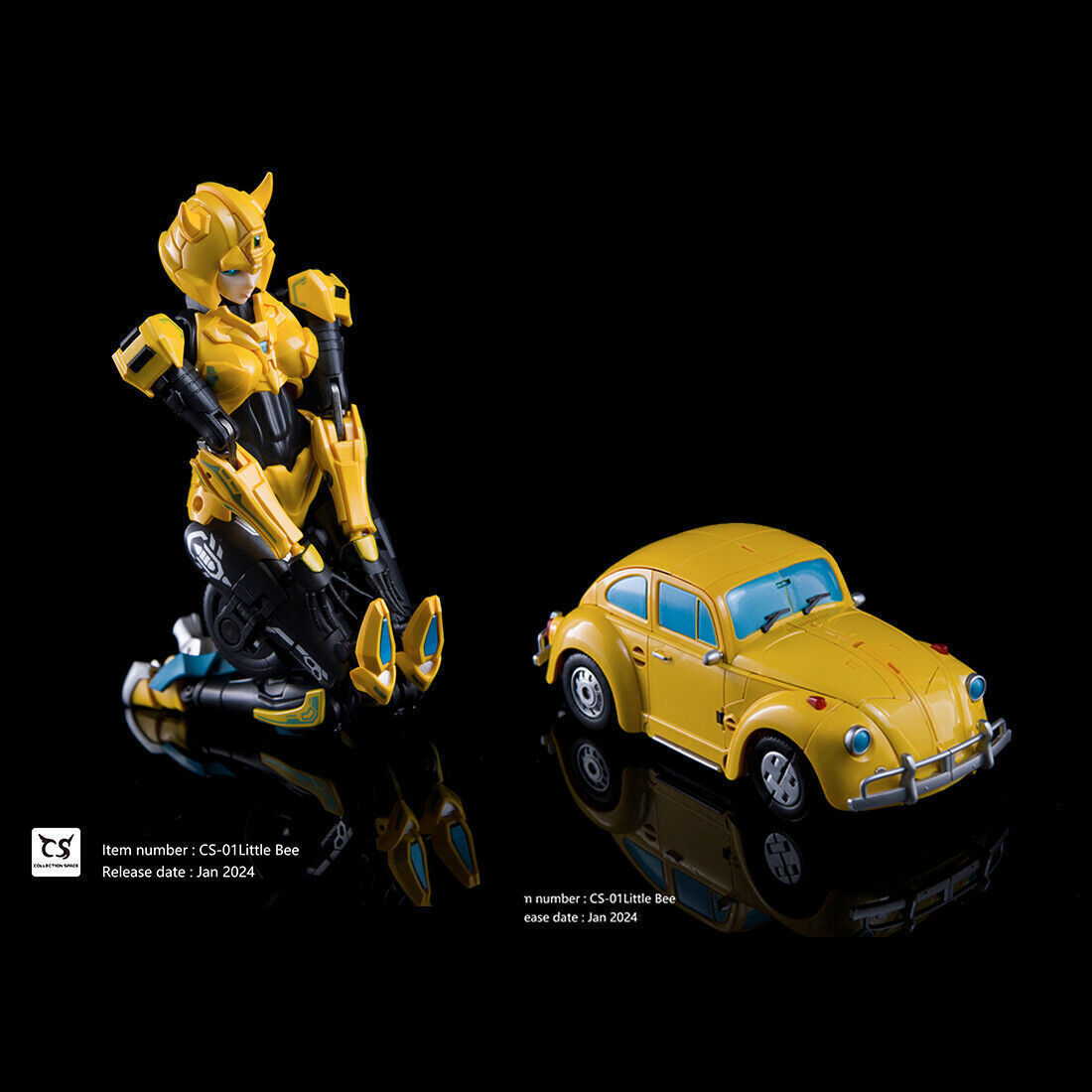 CollectionSpace CS-01 Transforms Bishoujo Little Bee Mecha Girl Figure Gift