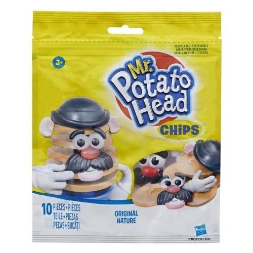 Mr Potato Head Chips Original Nature 10 Pieces with Resealable Bag Hasbro 3+ NEW