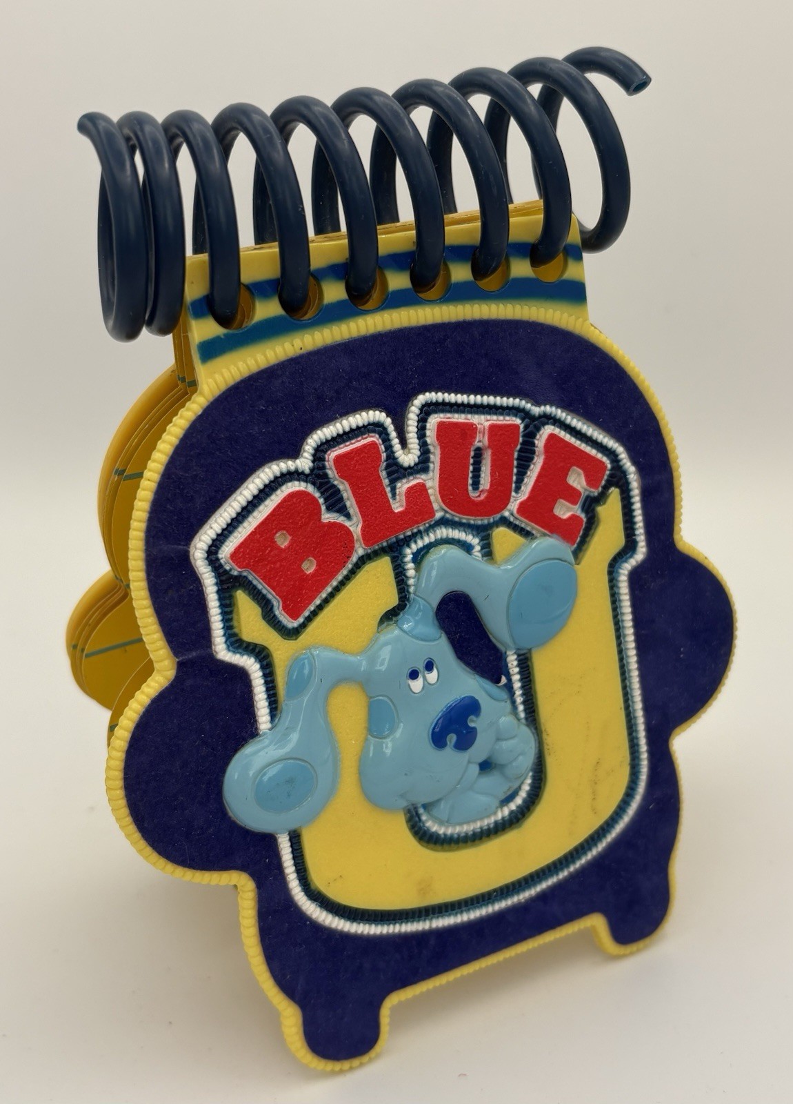 2003 Blue’s Clues Blue U Handy Dandy Joe Notebook Spiral Fuzzy Chair Viacom