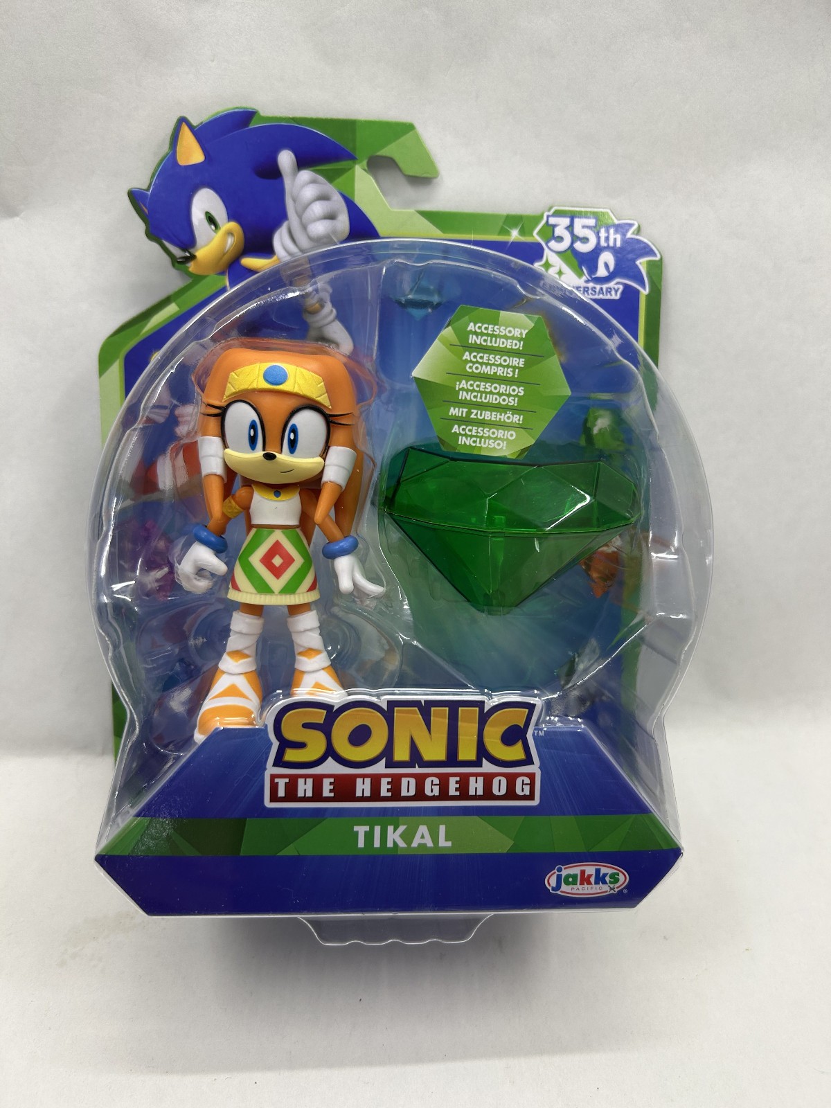 Jakks Pacific TIKAL with Master Emerald 35th Anniversary Sonic The Hedgehog 4 In