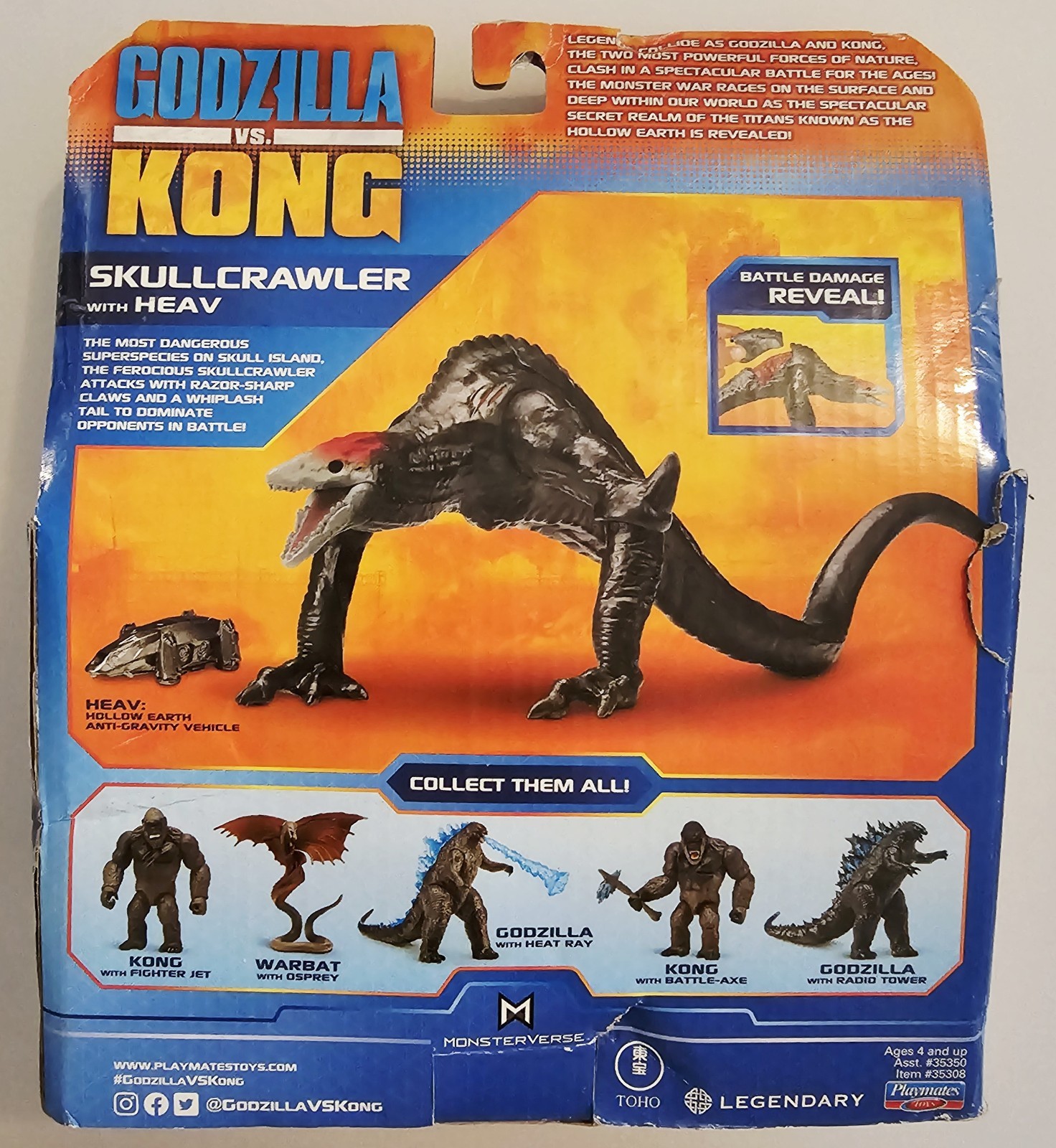 GODZILLA vs KONG MONSTERVERSE SKULLCRAWLER with HEAV & BATTLE DAMAGE REVEAL