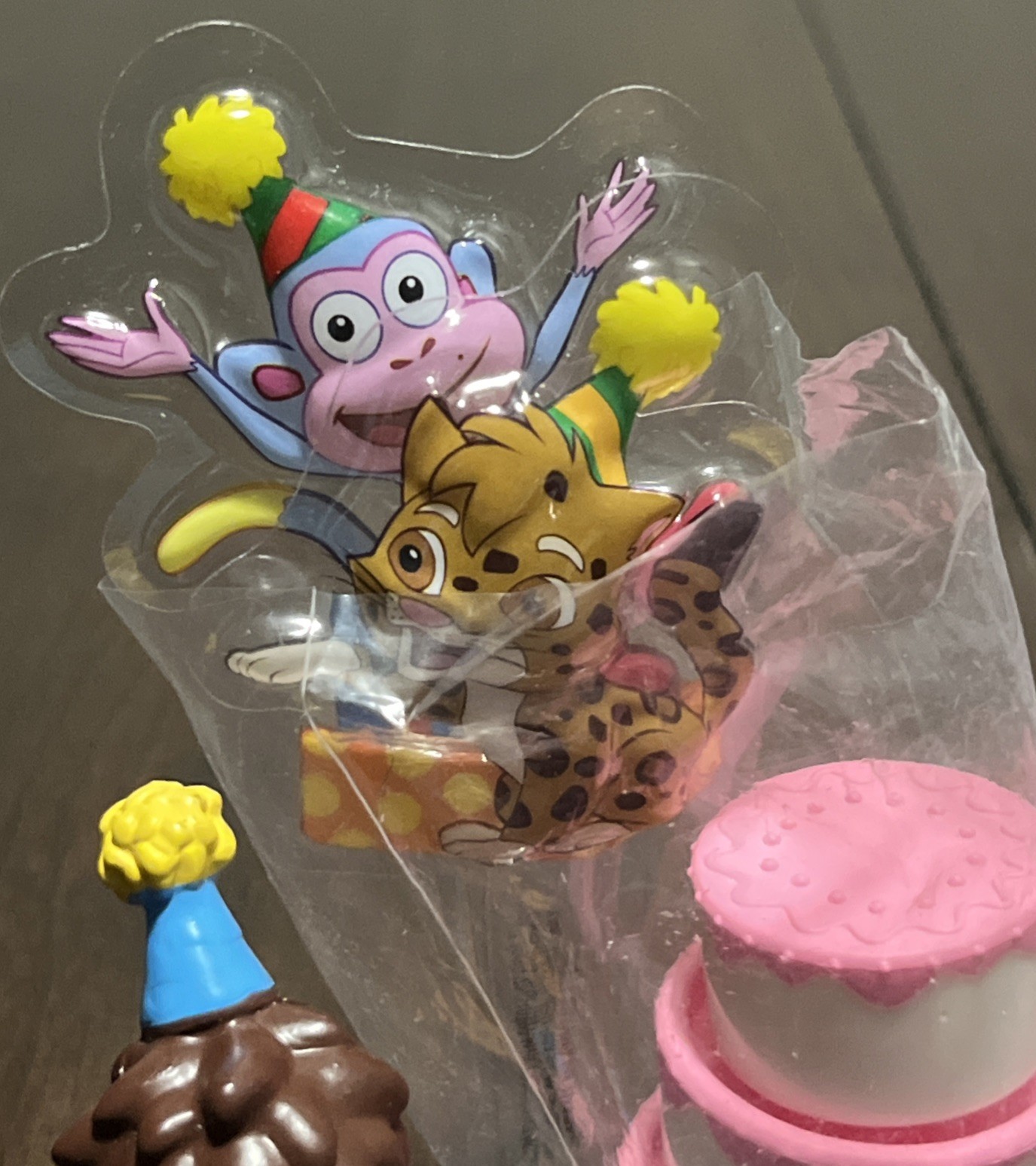 Dora the Explorer & Diego Party 2011 Action Figures 3&Prime; Mattel Viacom Cake Topper