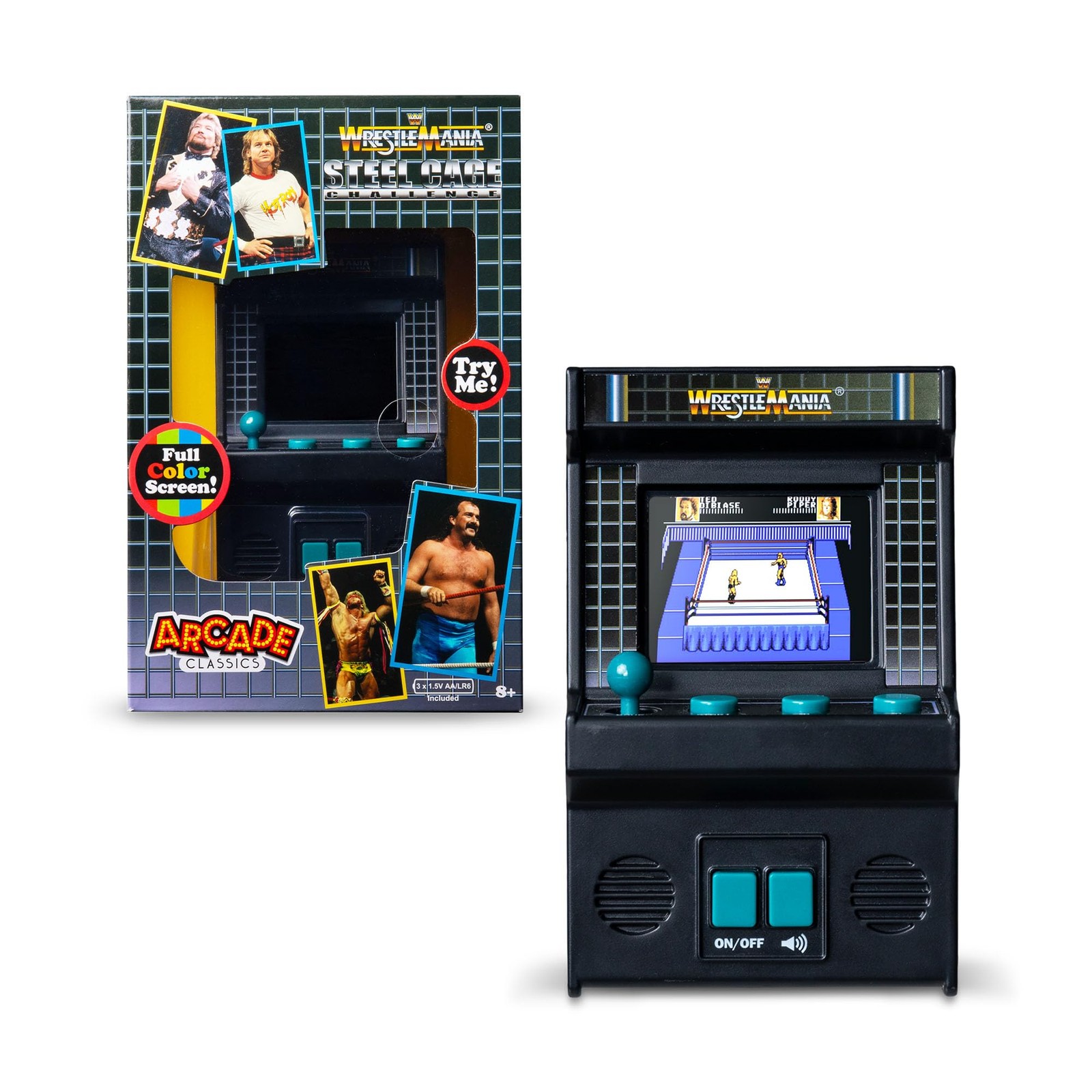 Arcade Classics – Retro Mini Arcade Game, Full Color Screen, Classic Handheld El