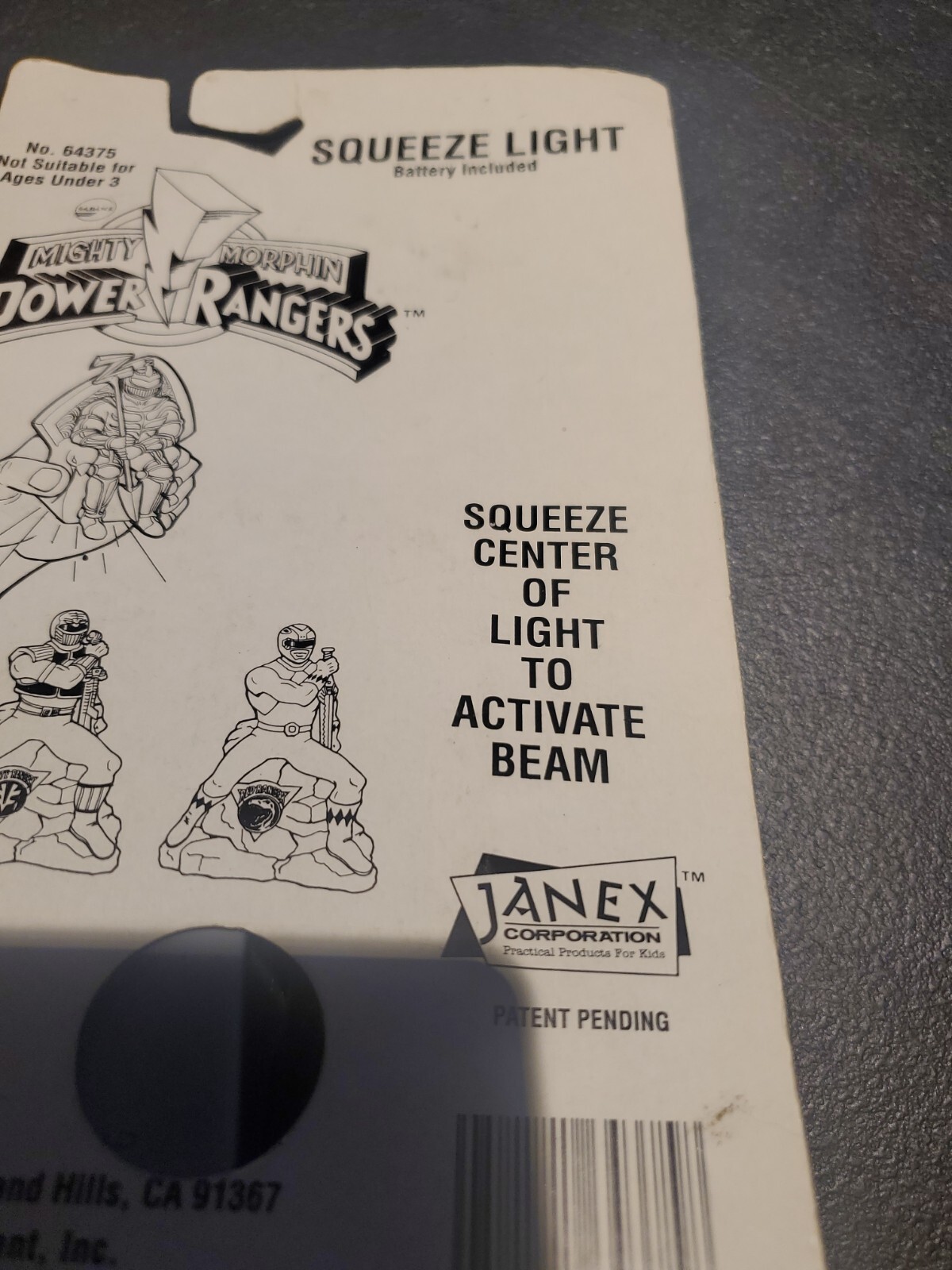 Janex Mighty Morphin Power Rangers Squeeze Red Ranger New in Box 1994