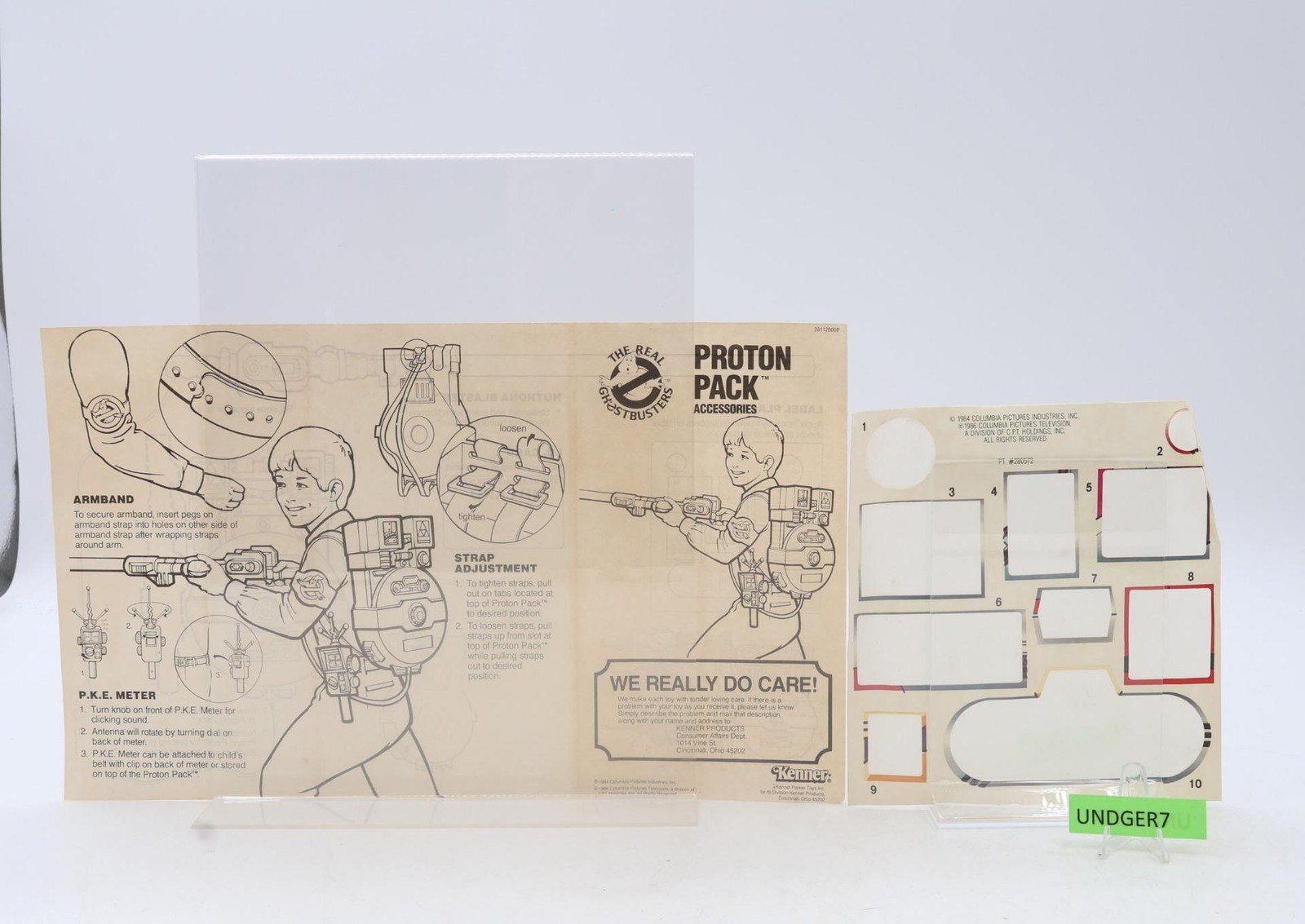 Proton Pack The Real Ghostbusters 1984 Kenner Vintage Role Play Accessories
