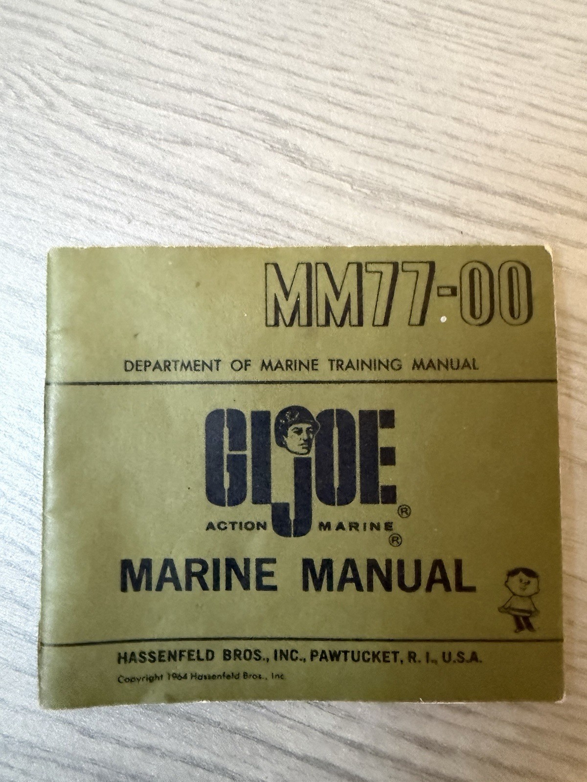Vintage 1964 GI Joe Marine Manual Hassenfeld Bros. Inc. Pawtucket,RI 1st Issue