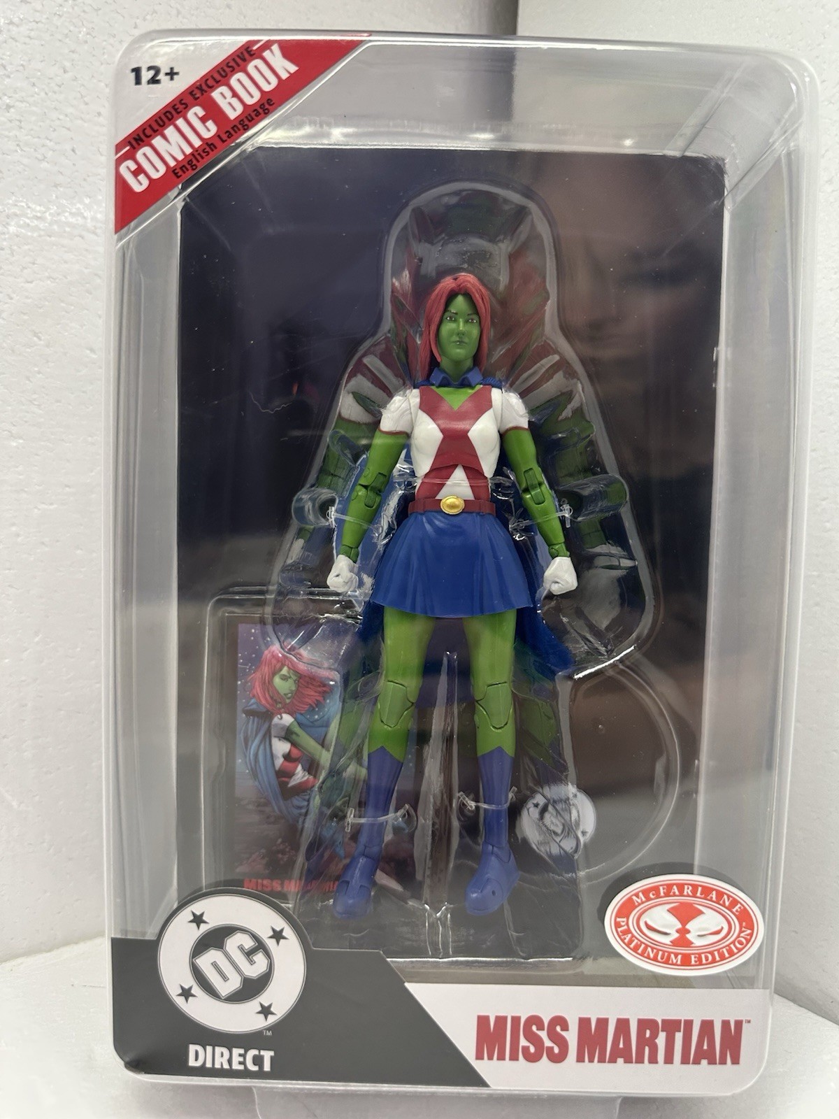 DC Multiverse Page Punchers Miss Martian Teen Titan 7&Prime; Platinum Figure Mcfarlane