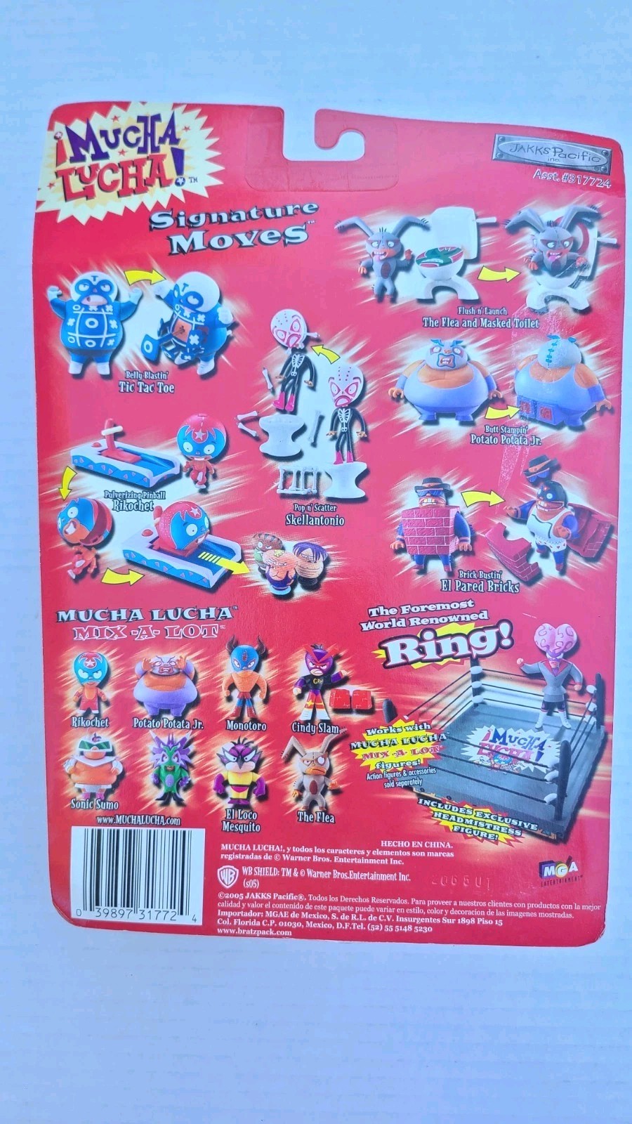 Mucha Lucha Cartoon Network Sealed Figure 2004 Jakks / Rare DUO Pack The Flea