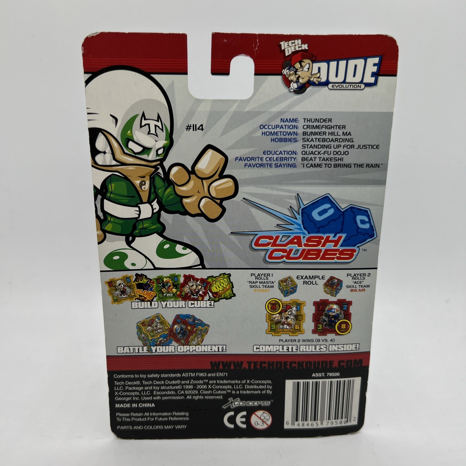Tech Deck Evolution Clash Crew Series 1 Thunder Mini Figure #114