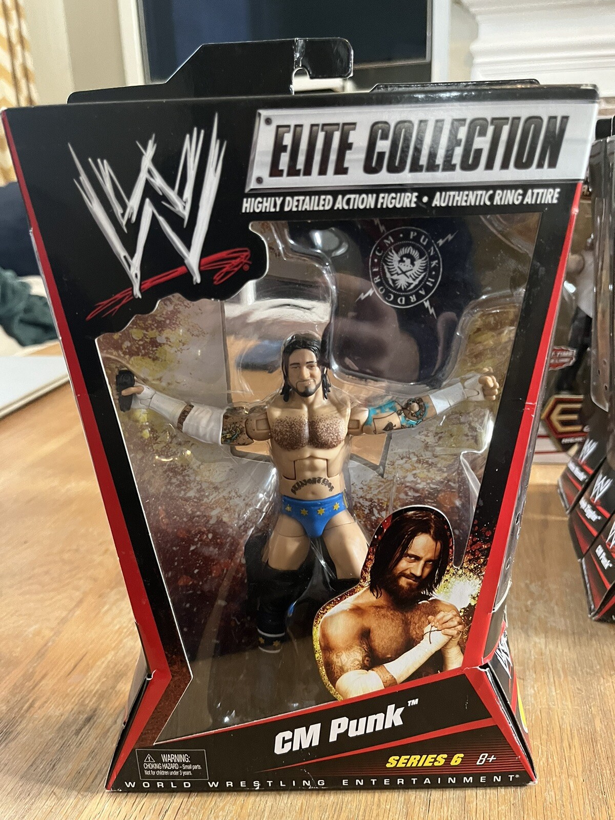 WWE Mattel Elite Series 6 CM PUNK MOC Great Condition for Age RARE