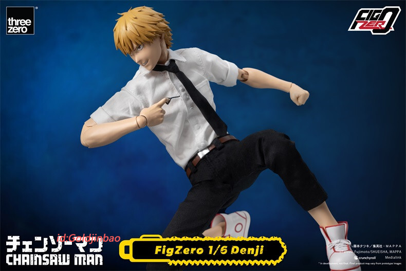 3A threezero Chainsaw Man Denji 1/6 Action Figure Model In Stock H29.5cm Anime