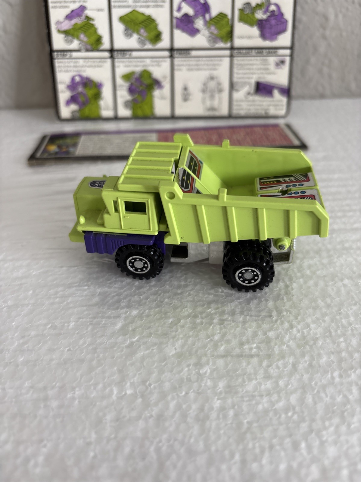 Vtg G1 Transformers Long Haul (Constructicon) Complete w/ Instructions & Card