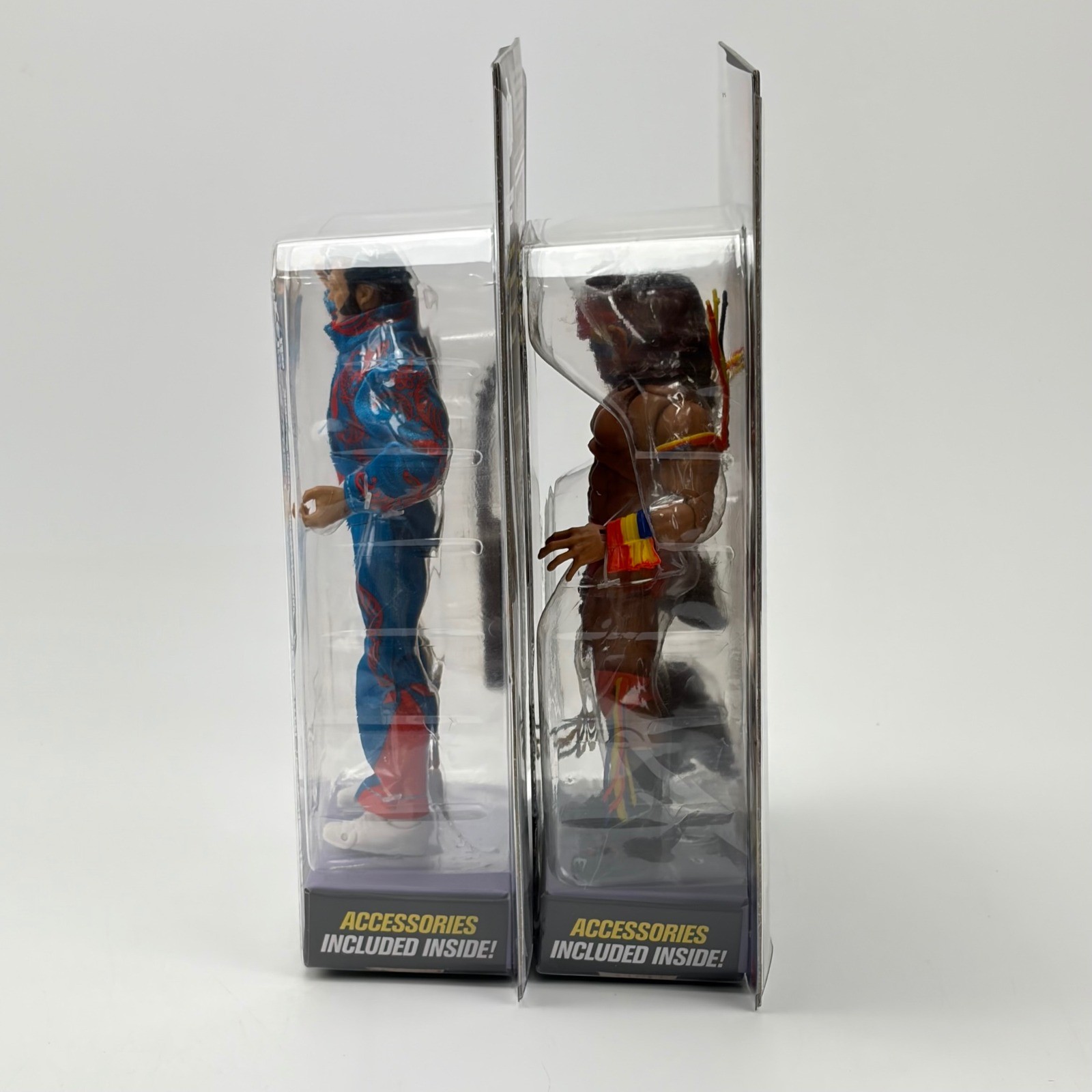 WWE Coliseum Collection Ultimate Warrior & Honky Tonk Man Figures Black Card New