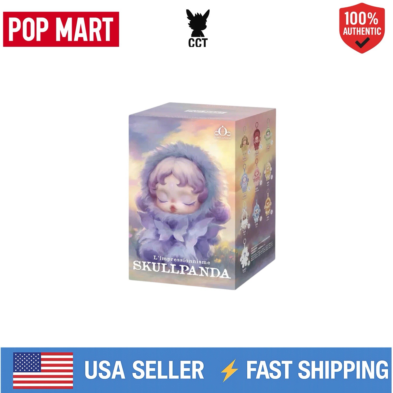 *USA* AUTHENTIC Pop Mart SKULLPANDA L&rsquo;impressionnisme Blind Box – Single Sealed