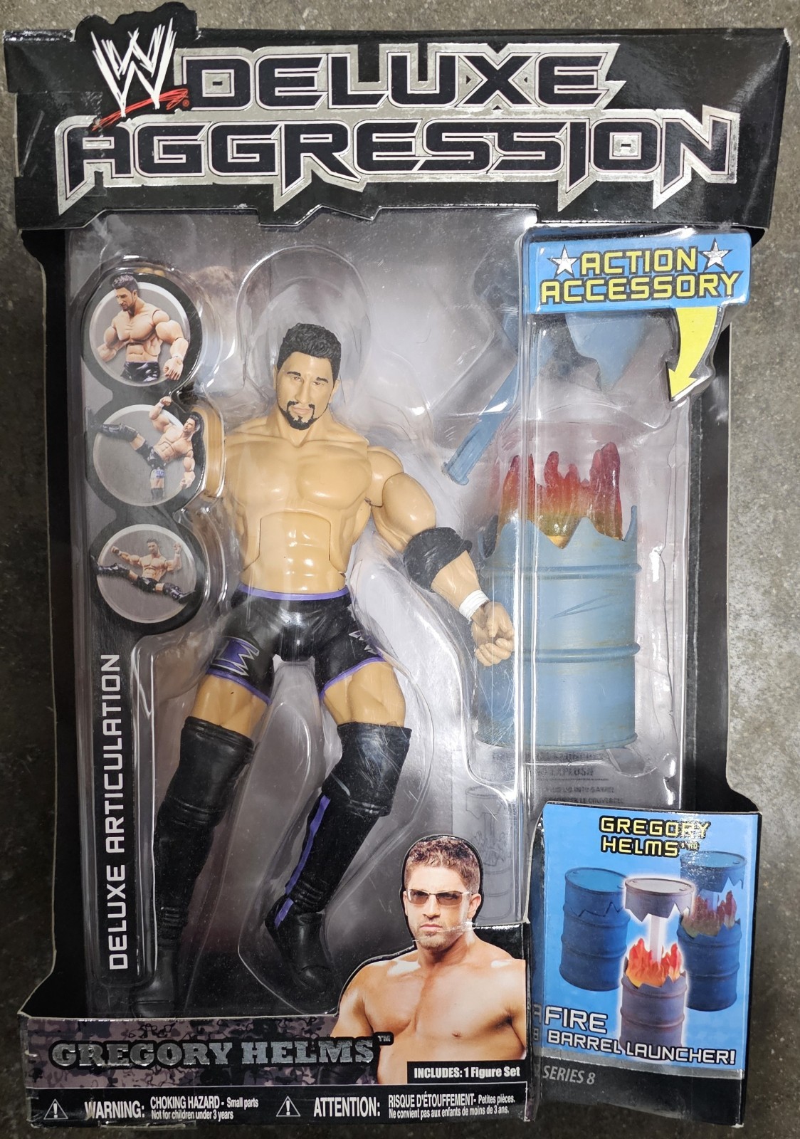 WWE GREGORY HELMS 2007 DELUXE AGGRESSION 8 JAKKS Figure The Hurricane Shane