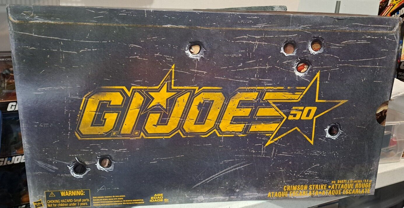 GI JOE ~ 2015 SDCC CRIMSON SCYTHE *** BOX ONLY** with OUTSIDE SLEEVE & INSERT