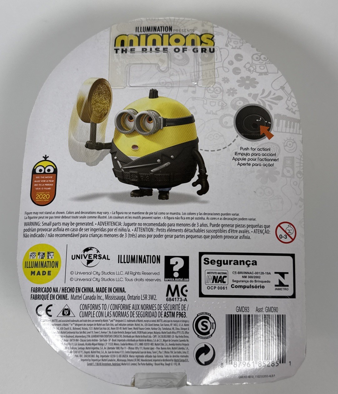 2019 Mattel Minions The Rise of Gru: Stone Tossing Otto NIP