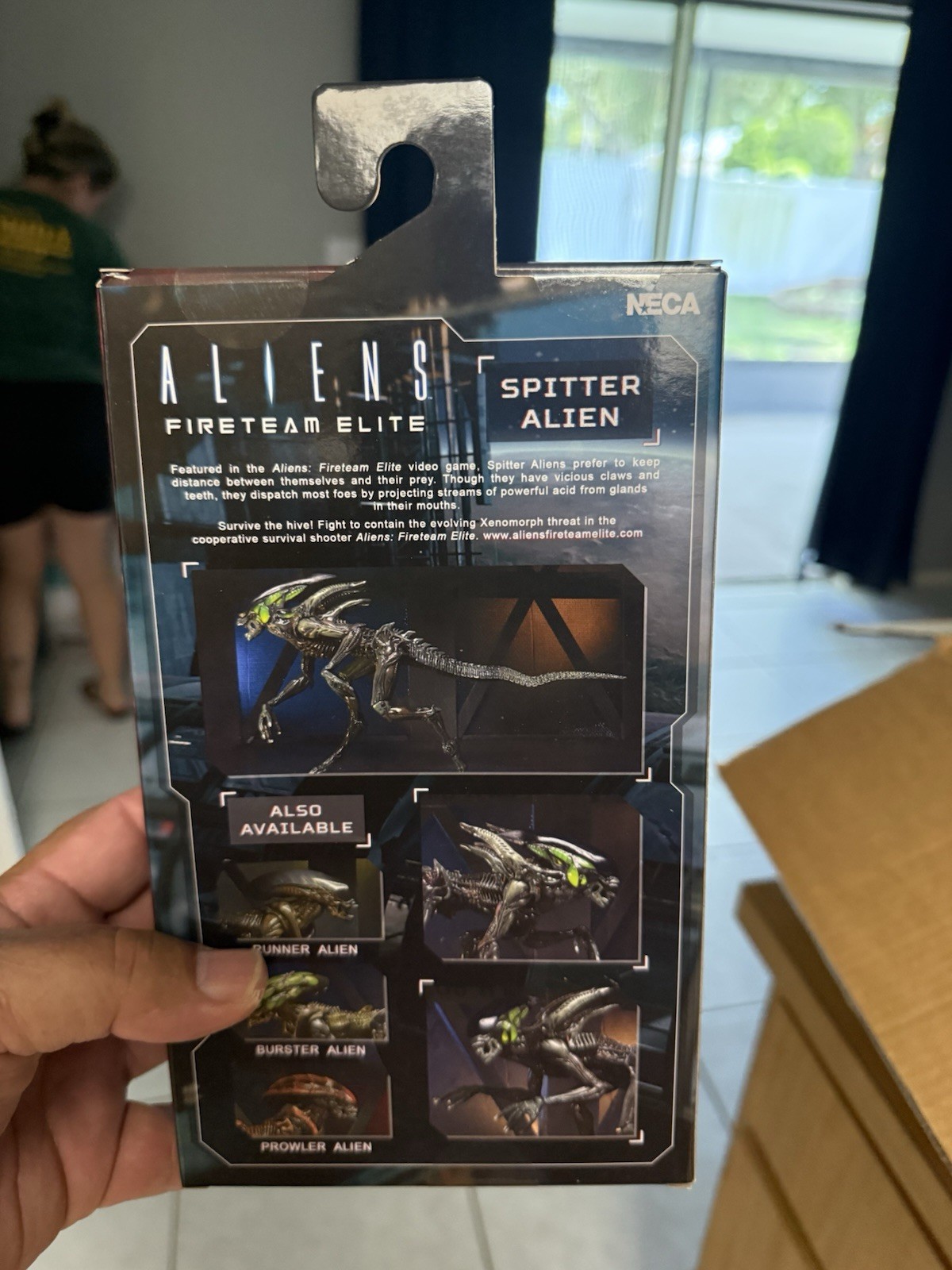 NECA Aliens Fireteam Elite Spitter Alien 7&Prime; Action Figure New Sealed