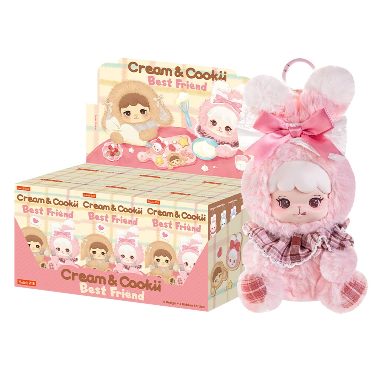 Rolife set of Cream & Cookii Bunny Best Friend Surprise Plush Pendant Blind Box