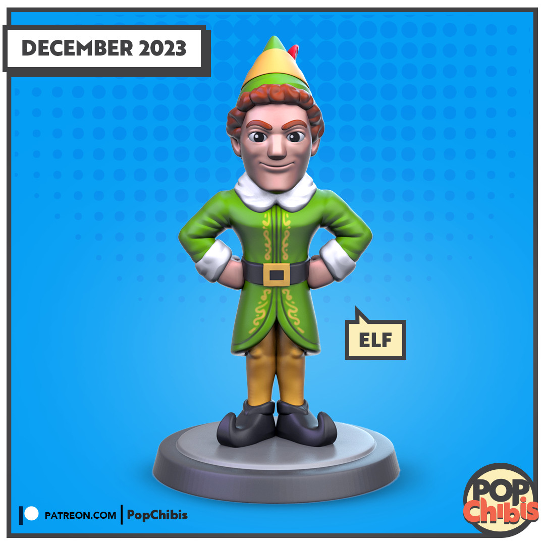 Elf (Movie) | POP | CHIBI | 60mm base | 1:20 | 3D print | Model Kit