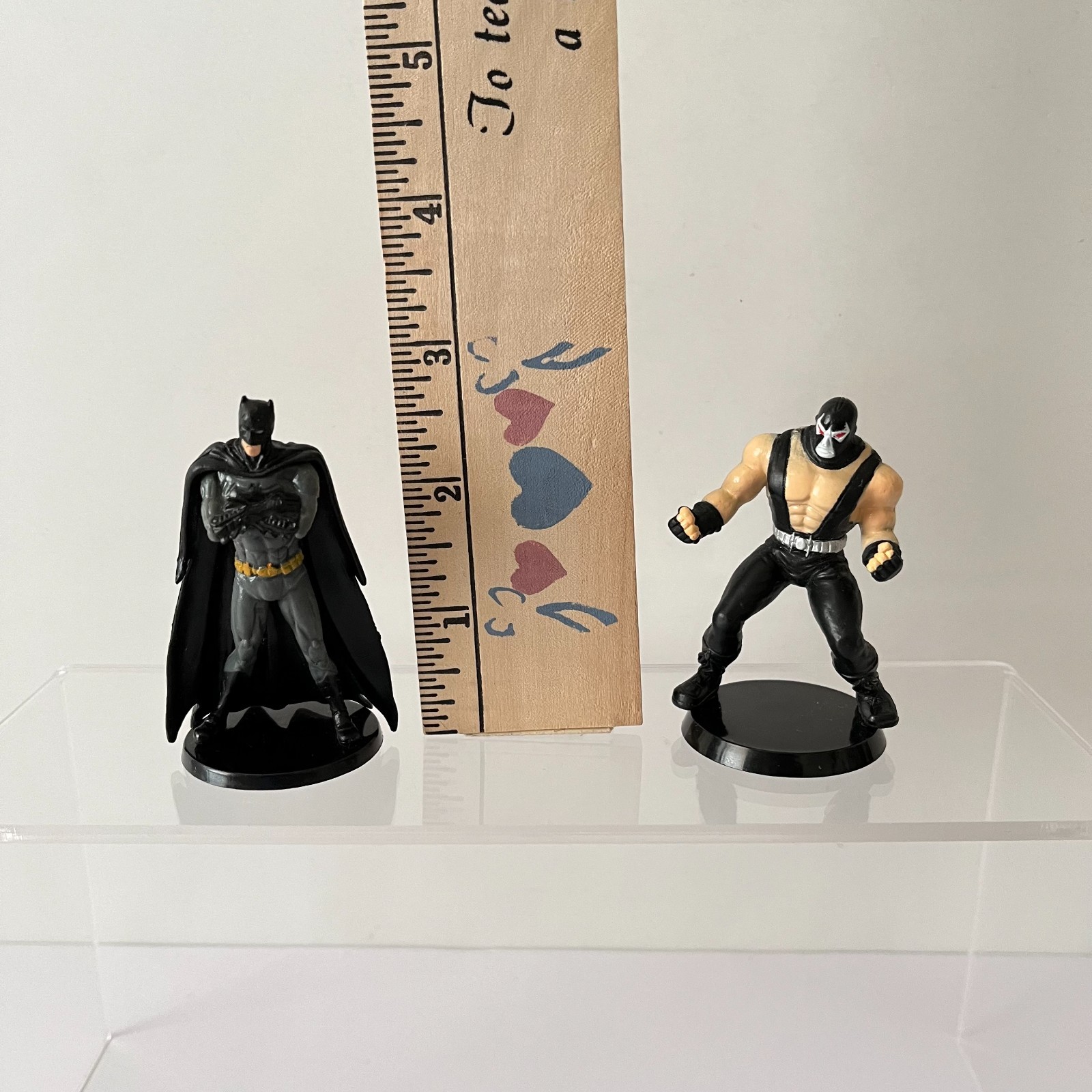 Batman & Bane DC Comics Mini Figures Lot 2.75&Prime; Cake Topper diorama PVC Toys
