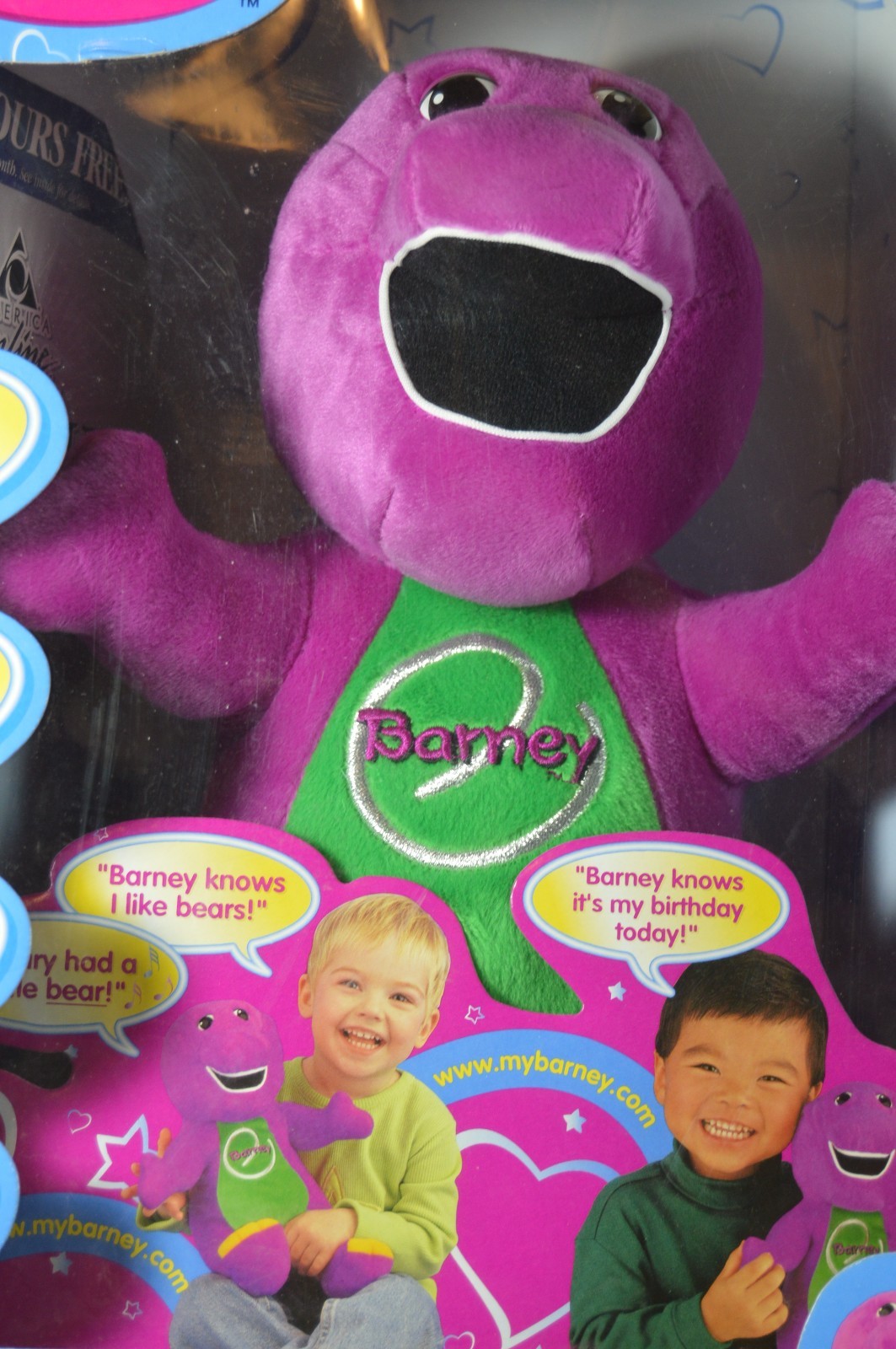 Playskool eSpecially My Barney Plush 2000 in Original Box w/ Cord & Instructions