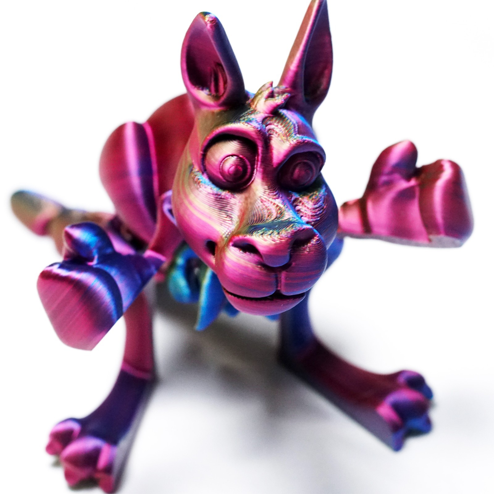 3D Printed Kangaroo Model,Articulated Animals figure,Fidget Toys Home Decor